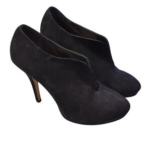 Apt 9 Women's Black Faux Suede Platform Heeled Shoes Sz 9